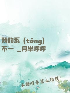 我的系統(tǒng)不一樣