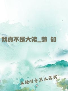 我真不是大佬