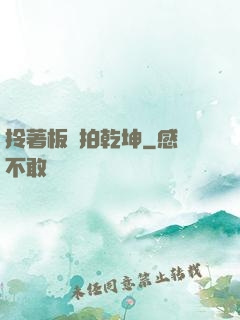 拎著板磚拍乾坤