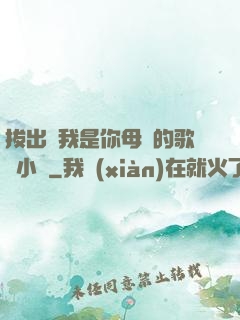 拔出來我是你母親的歌詞小說