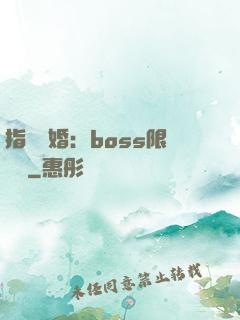 指爾為婚：boss限時愛