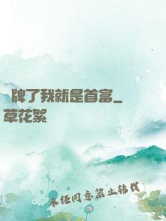 攤牌了我就是首富
