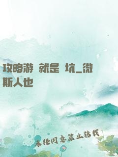 攻略游戲就是個坑