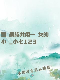 整個家族共用一個女的小說