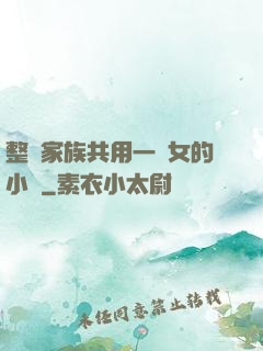 整個家族共用一個女的小說