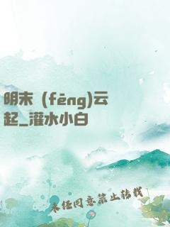 明末風(fēng)云起