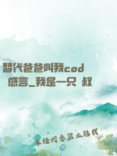 替代爸爸叫我cod媽媽感言