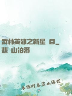 武林英雄之新星奪目