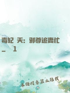 毒妃弒天：邪尊追妻忙