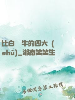 比白潔還牛的四大書(shū)
