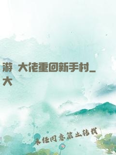 游戲大佬重回新手村
