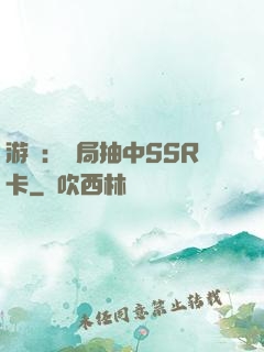 游戲：開局抽中SSR卡