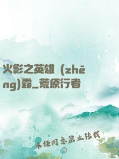 火影之英雄爭(zhēng)霸