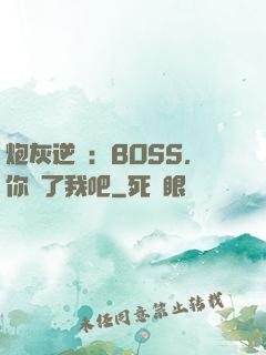 炮灰逆襲：BOSS，你從了我吧