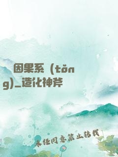 無雙因果系統(tǒng)