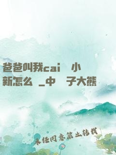 爸爸叫我cai媽媽小新怎么讀