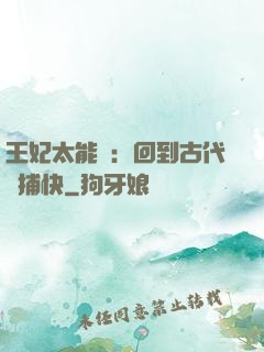 王妃太能鬧：回到古代當捕快