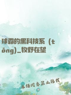 球霸的黑科技系統(tǒng)