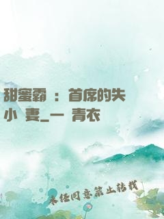 甜蜜霸寵：首席的失憶小嬌妻