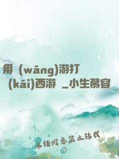 用網(wǎng)游打開(kāi)西游記