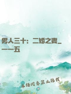 男人三十：二婚之妻
