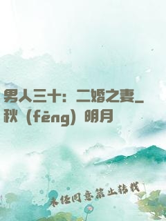 男人三十：二婚之妻
