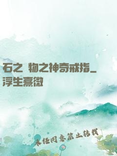 石之寶物之神奇戒指