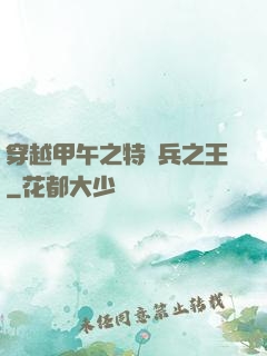 穿越甲午之特種兵之王