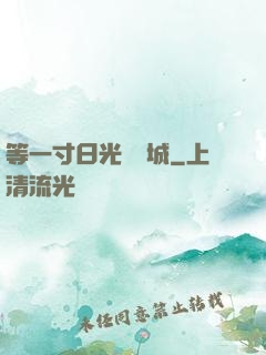 等一寸日光來傾城