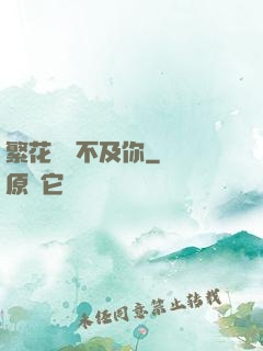 繁花錦繡不及你
