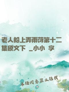 老人船上弄雨荷第十二集原文下載
