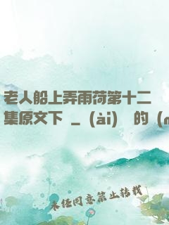 老人船上弄雨荷第十二集原文下載