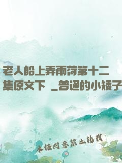老人船上弄雨荷第十二集原文下載