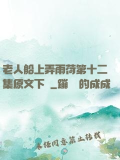 老人船上弄雨荷第十二集原文下載