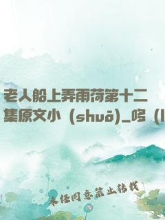 老人船上弄雨荷第十二集原文小說(shuō)