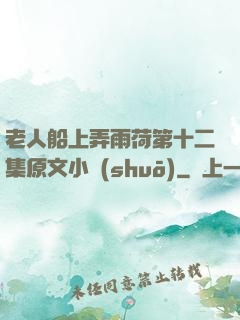 老人船上弄雨荷第十二集原文小說(shuō)