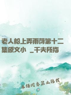 老人船上弄雨荷第十二集原文小說