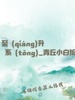 至強(qiáng)升級系統(tǒng)