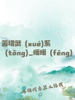 苦境武學(xué)系統(tǒng)