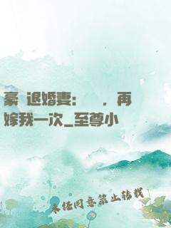 豪門退婚妻：寶貝，再嫁我一次