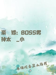 豪門閃婚：BOSS男神太難纏