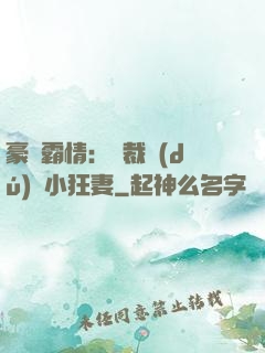 豪門霸情：總裁獨(dú)寵小狂妻