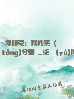 賽博朋克：我的系統(tǒng)分善惡