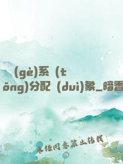 這個(gè)系統(tǒng)分配對(duì)象
