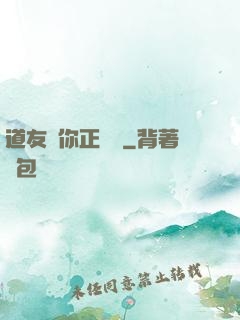 道友請你正經點
