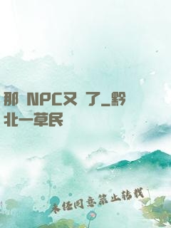 那個NPC又來了