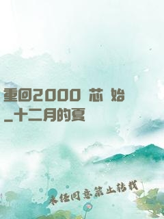 重回2000從芯開始