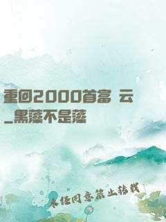重回2000首富風云