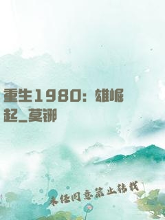 重生1980:梟雄崛起