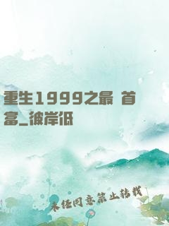 重生1999之最強首富